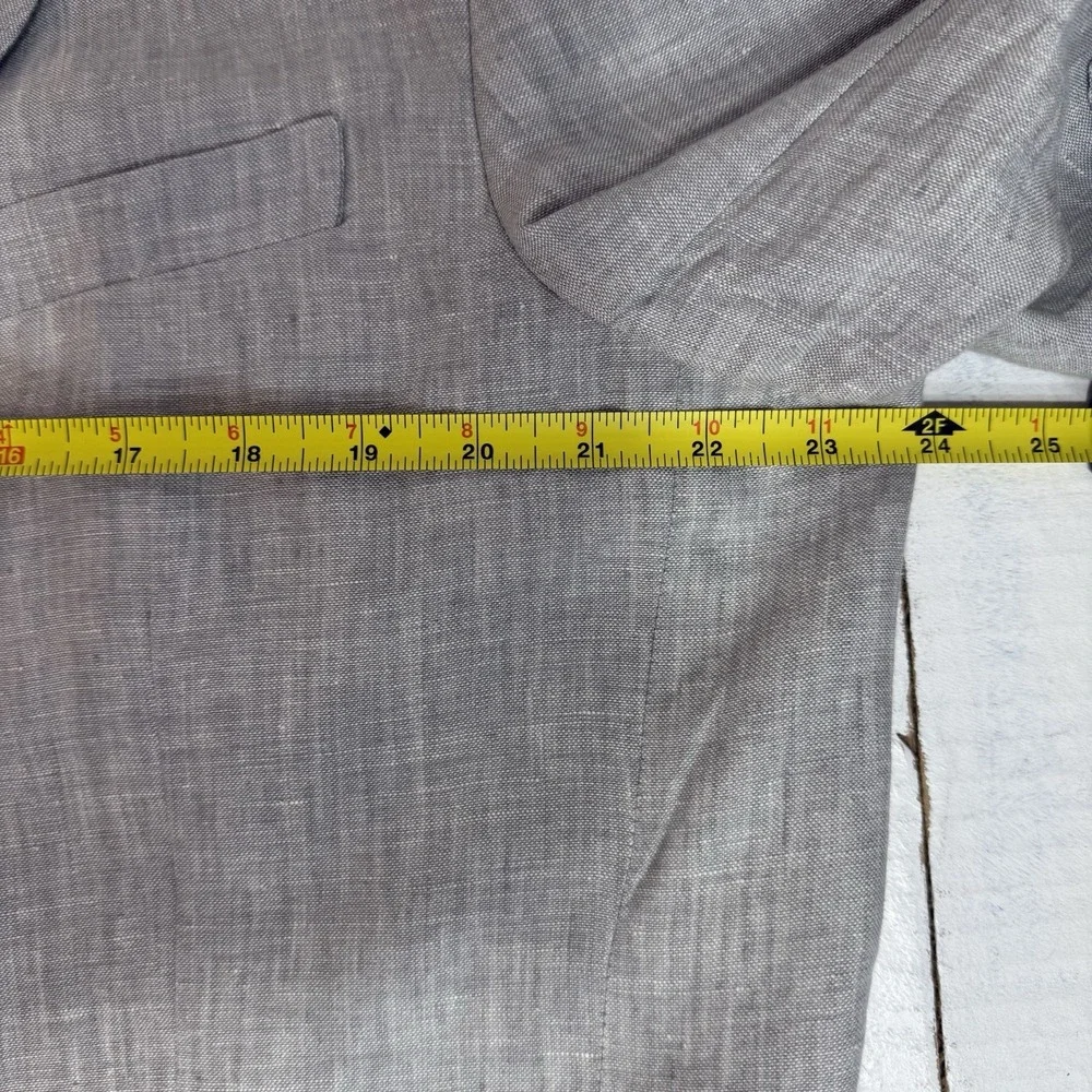 Mens 48 Linen Blazer Jacket‎ 2 Button Sport 1/4 Lined Luxury MINT Casual Summer